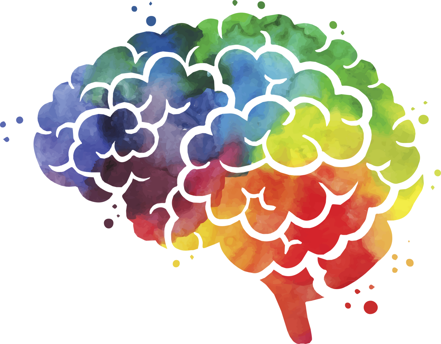 Psychology Logo Brain Symbol Color Design Mind Icon Development Art